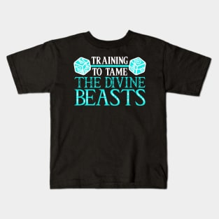 Training To Tame The Divine Beasts - Kids T-Shirt